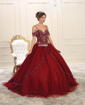 May Queen - Bejeweled Sweetheart Ballgown