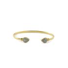 Margaret Elizabeth - Petite Teardrop Bangle Labradorite