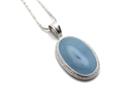 Tresor Collection - Aquamarine And Diamond Pendent In 18k White Gold