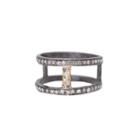 Mabel Chong - Oxidized Diamond Ring-wholesale