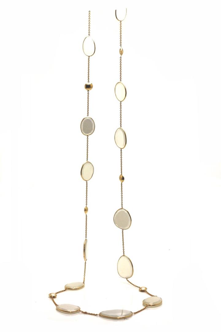 Tresor Collection - Wihite Moonstone Necklace In 18k Yg