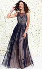 Shail K - Geometric Sleeveless Long Gown 1125