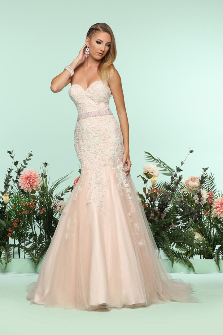 Zoey Grey - 31181 Strapless Appliqued Trumpet Gown