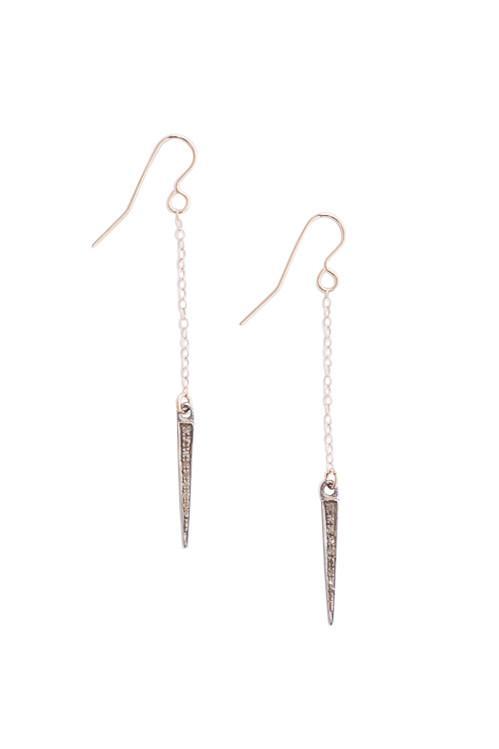 Heather Gardner - Pave Diamond Spike Earrings