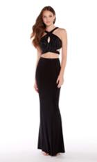 Alyce Paris - 60022 Two-piece Surplice Bodice Cutout Gown