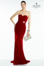Alyce Paris B'dazzle - 35805 Long Dress In Red