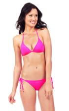Voda Swim - Bright Pink Envy Push Up String Bikini Top