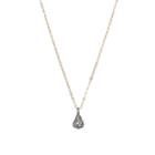 Teri Jon - Brooklyn Small 3-d Teardrop Diamond Necklace