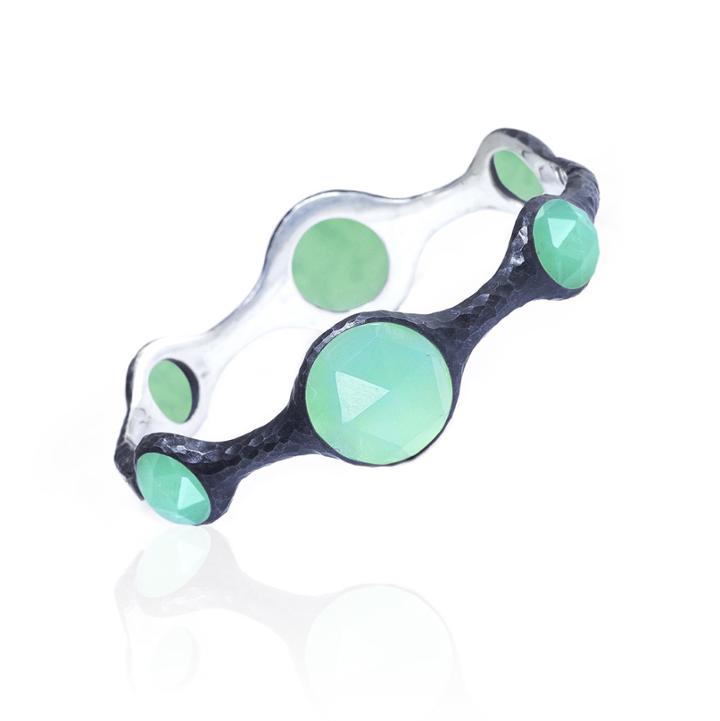 Nina Nguyen Jewelry - Round Oxidized Bangle