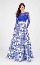 Terani Couture - Illusion And Printed Two-piece Gown 1712p2750