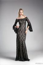 Cinderella Divine - Lace Long Bell Sleeve Sheath Dress