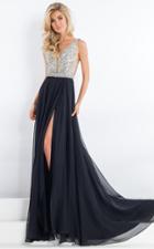 Rachel Allan Prima Donna - 5981 Sleeveless Glitter Beaded Evening Gown