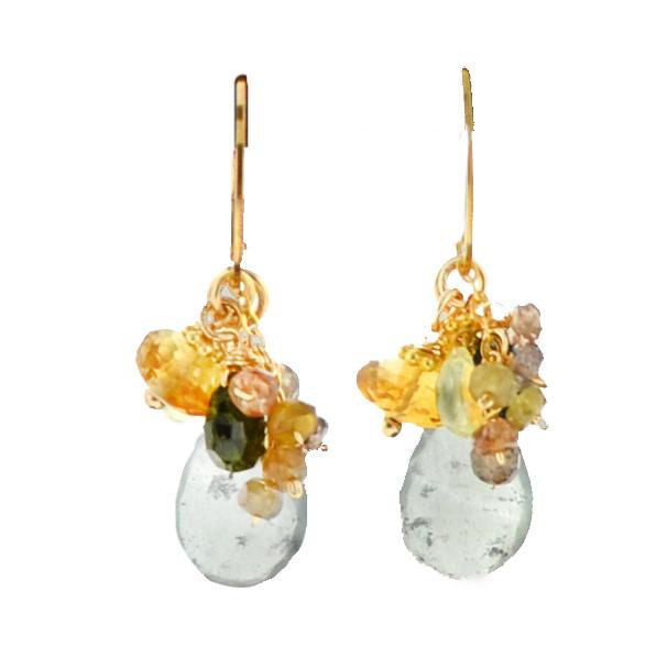 Mabel Chong - Up/downtown Earrings In Moss