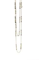 Tresor Collection - Multicolor Stones Long Necklace In 18k Yg
