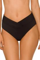 Sunsets Swimwear - V-front High Waist Bikini Bottom 31bblck