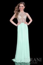 Terani Prom - Sheer Geometric A-line Gown 1615p1294b