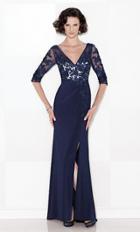 Cameron Blake By Mon Cheri - 114663 Long Dress In Navy
