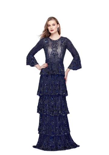 Primavera Couture - 1972 Beaded Jewel A-line Dress