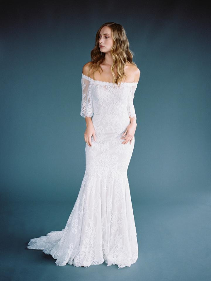 Wilderly Bride By Allure Bridals - F124 Off Shoulder Lace Wedding Dress