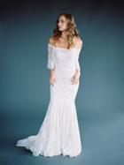 Wilderly Bride By Allure Bridals - F124 Off Shoulder Lace Wedding Dress