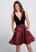 Ellie Wilde - Ew21722s Velvet Bodice Party Dress