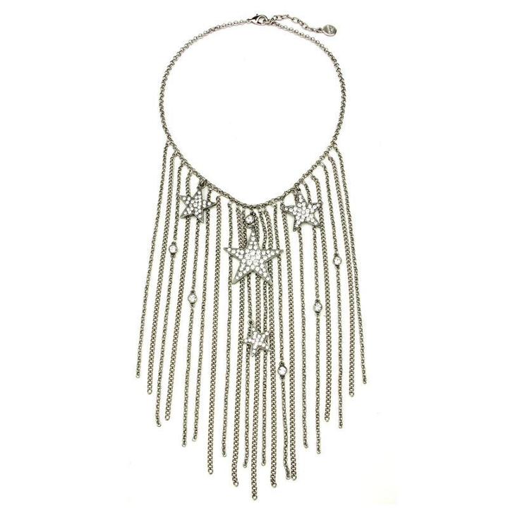 Ben-amun - Rock Star Crystal Tassel Chain Necklace
