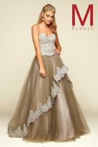 Mac Duggal Prom - 48420 H Charcoal/nude
