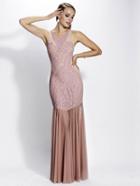 Baccio Couture - Pinar - 3188 Mesh Painted Long Dress