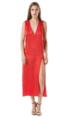 Again Collection - Bourgeois Key Hole Maxi In Orange