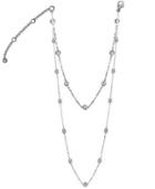 Cz By Kenneth Jay Lane - Double Stranded Station Necklace