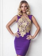 Baccio Couture - Lena Silk Short Dress