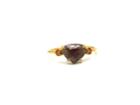 Tresor Collection - Organic Diamond And Orange Sapphire Ring In 18k Yellow Gold