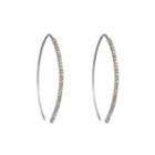 Ashley Schenkein Jewelry - Brooklyn Elongated Curve Diamond Earring Studs