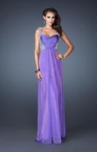 La Femme - 18487 Precious Stone Studded A-line Sweetheart Gown