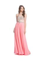 Aspeed - L1564 Crystal Embellished A-line Evening Dress