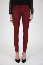 Black Orchid Denim - Black Jewel Slim Coated Mid Rise Skinny Leg Lip Lock