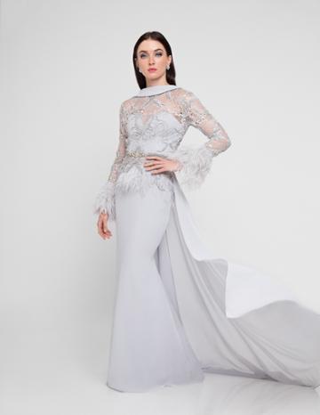 Terani Couture - 1811m6561 Beaded High Mermaid Dress