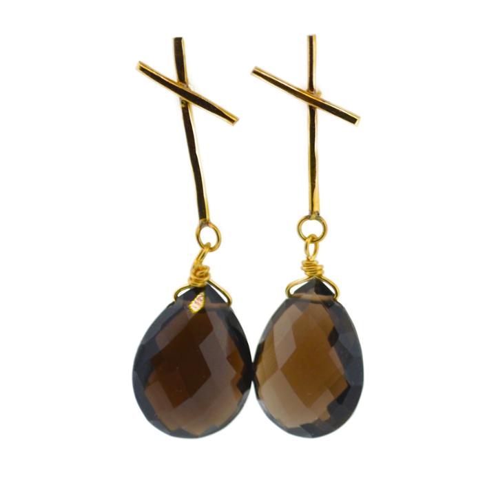 Mabel Chong - Crossover Stone Earrings