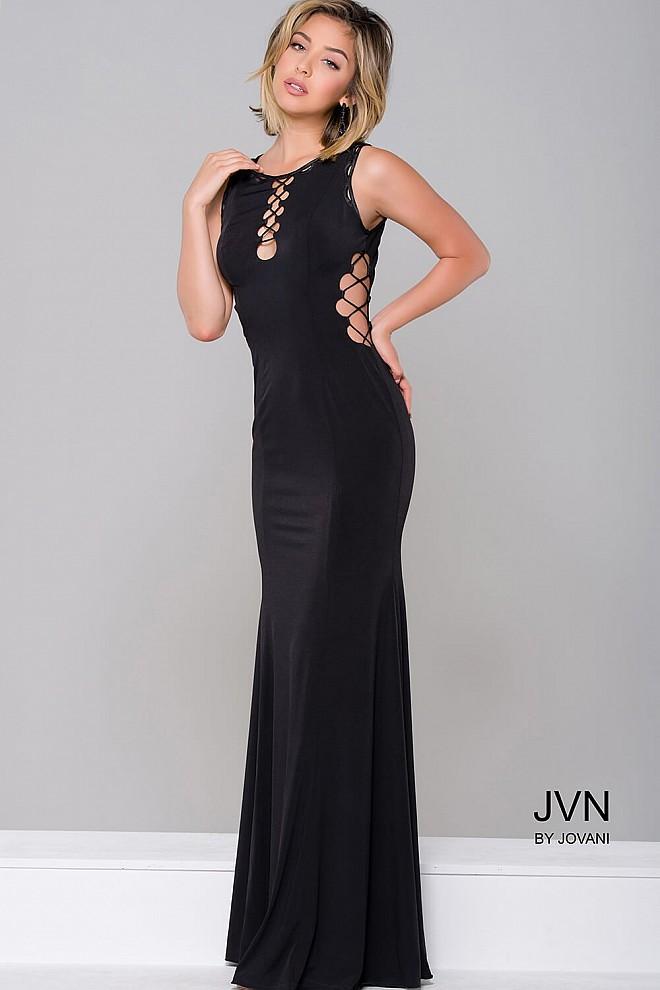 Jovani - Fitted Jersey Prom Dress Jvn45670