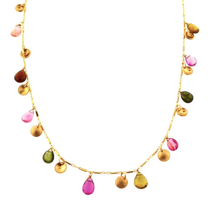 Mabel Chong - Tourmaline Dome Charm Necklace