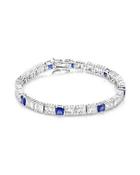 Cz By Kenneth Jay Lane - Cushion And Baguette Tennis Bracelet
