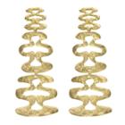 Ben-amun - Helen Of Troy Gold Wave Chandelier Clip Earrings