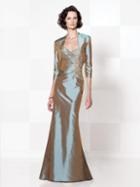 Cameron Blake By Mon Cheri - 114650 Two Piece Dress In Aqua