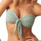Montce Swim - Pistache Scrunch Cabana Tie-up Bikini Top