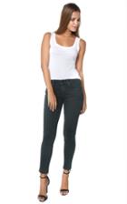 Mother Denim - Looker Ankle Fray Faded Black