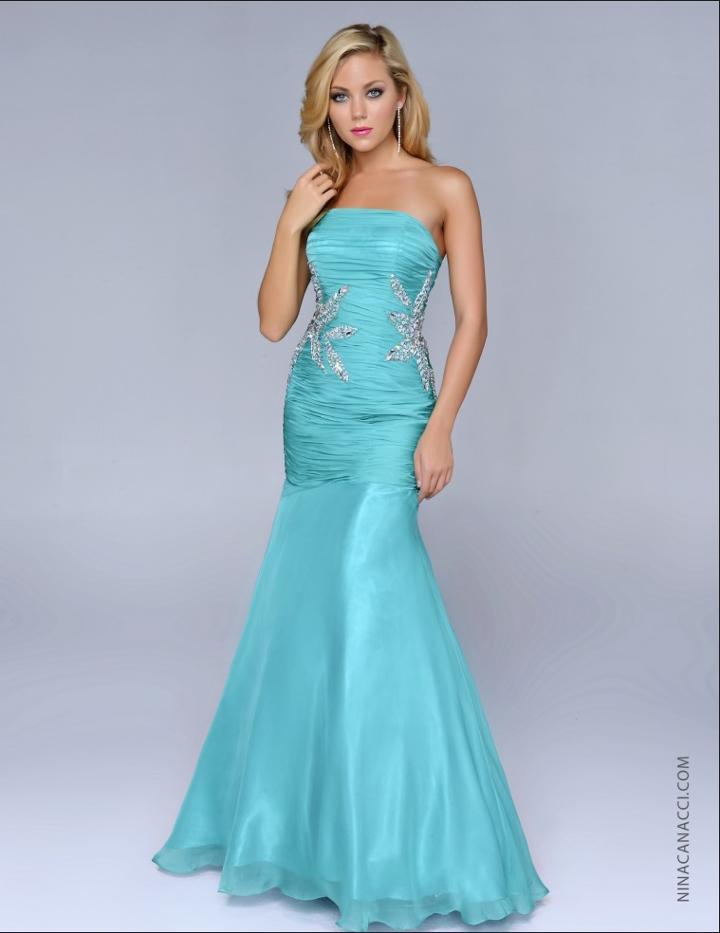 Nina Canacci - 4019 Dress In Teal