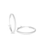 Nina Nguyen Jewelry - Medium 30mm Silver Hoops