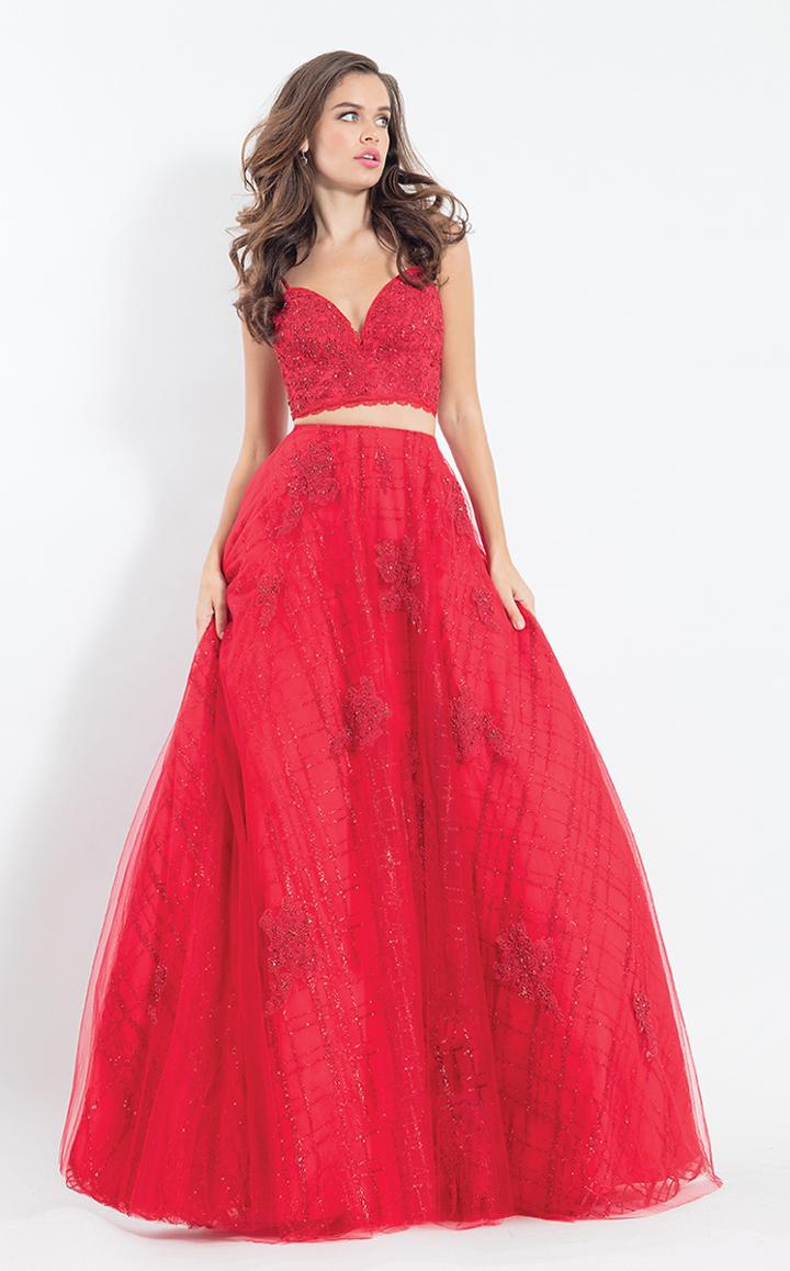Rachel Allan - 6049 Two Piece Lace Tulle Ballgown