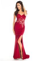Brit Cameron - 16347 Strapless Sweetheart Jersey Gown