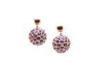 Tresor Collection - Amethyst Sphere Ball Earring In 18k Rose Gold